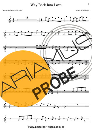 Adam Schlesinger Way Back Into Love (movie Music And Lyrics) score for Klarinette (Bb)