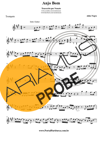 Adão Negro Anjo Bom score for Trompete