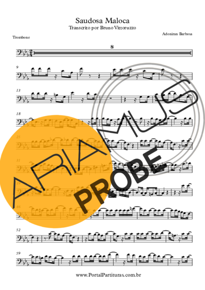 Adoniran Barbosa Saudosa Maloca score for Posaune