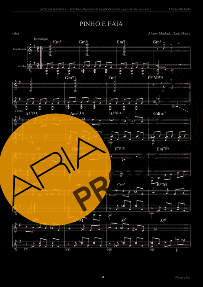 Afonso Machado Pinho e Faia score for Akustische Gitarre