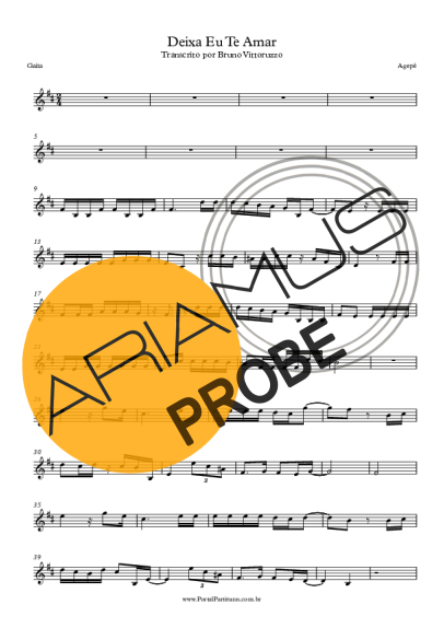 Agepê Deixa Eu Te Amar score for Mundharmonica