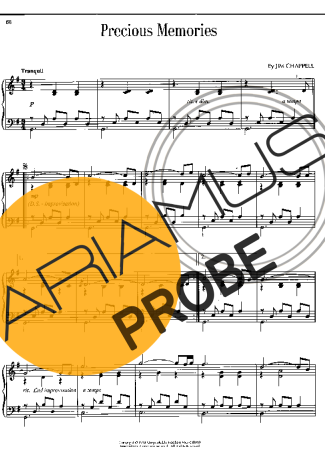 Alan Jackson Precious Memories score for Klavier