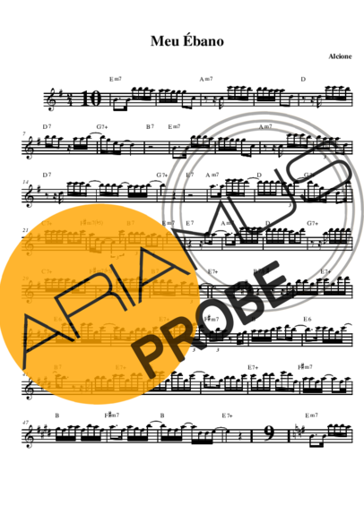 Alcione Meu Ébano score for Alt-Saxophon