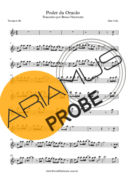 Alda Célia Poder da Oração score for Trompete