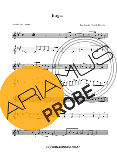 Altemar Dutra Brigas score for Tenor-Saxophon Sopran (Bb)