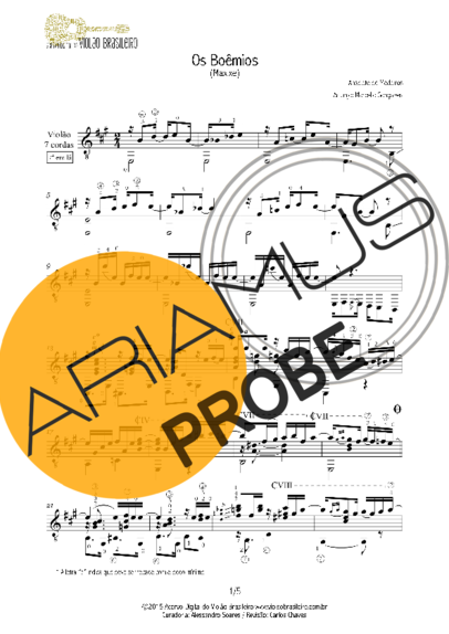 Anacleto de Medeiros Os Boêmio score for Akustische Gitarre