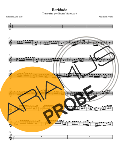 Anderson Freire Raridade score for Alt-Saxophon