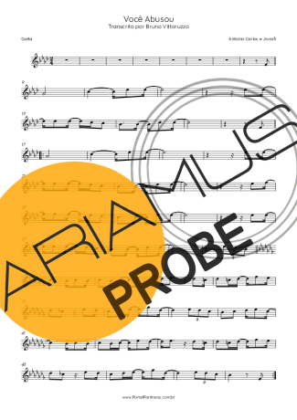 Antonio Carlos e Jocafi Você Abusou score for Mundharmonica