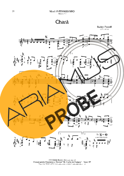 Baden Powell Chará score for Akustische Gitarre