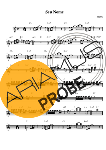 Biafra Seu Nome score for Alt-Saxophon