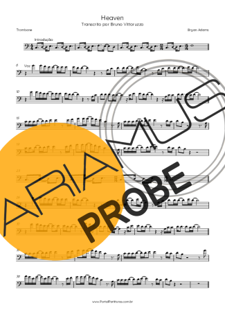 Bryan Adams Heaven score for Posaune