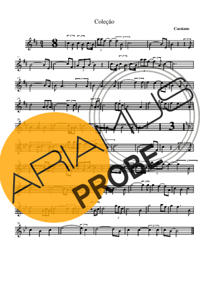 Cassiano Coleção score for Alt-Saxophon