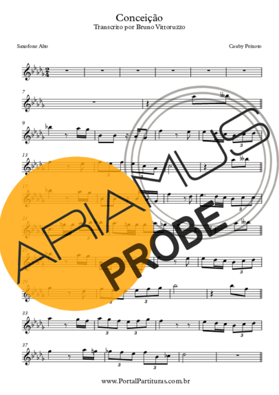 Cauby Peixoto Conceição score for Alt-Saxophon