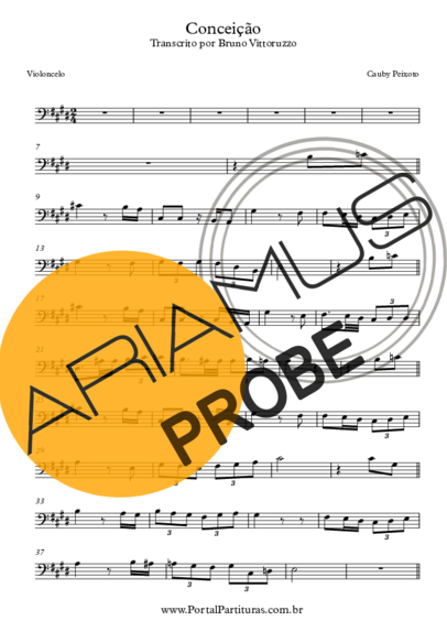 Cauby Peixoto Conceição score for Cello