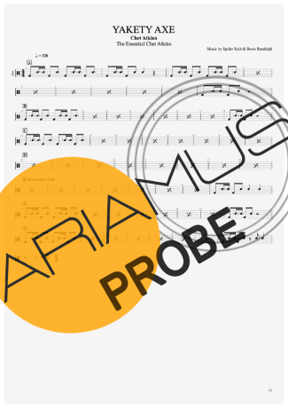 Chet Atkins Yakety Axe score for Schlagzeug