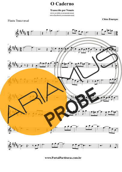 Chico Buarque O Caderno score for Floete