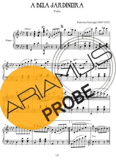 Chiquinha Gonzaga A Bela Jardineira score for Klavier