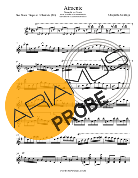 Chiquinha Gonzaga Atraente score for Tenor-Saxophon Sopran (Bb)