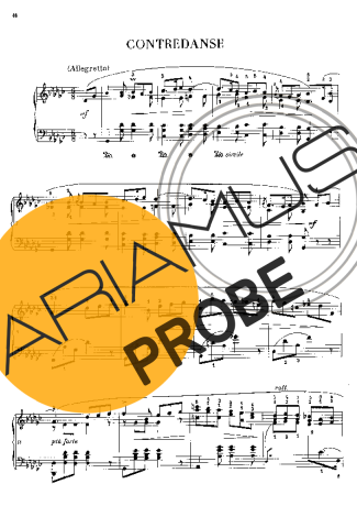 Chopin Contredanse In Gb Major B.17 score for Klavier