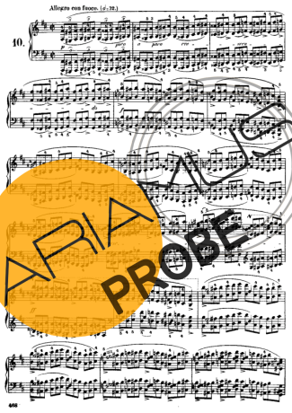 Chopin Étude 10 Op. 25 score for Klavier