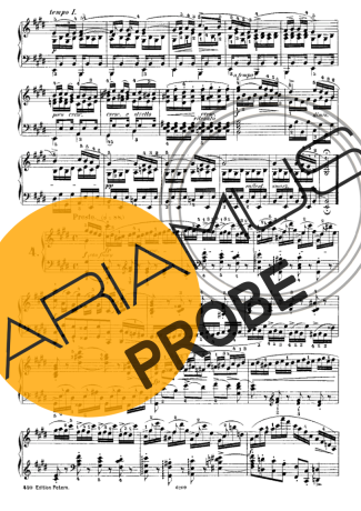 Chopin Étude 4 Op. 10 score for Klavier
