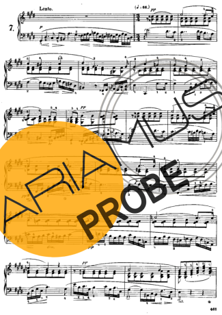 Chopin Étude 7 Op. 25 score for Klavier
