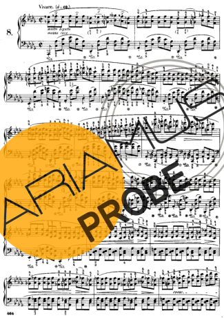 Chopin Étude 8 Op. 25 score for Klavier