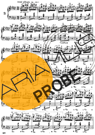 Chopin Étude 9 Op. 25 score for Klavier