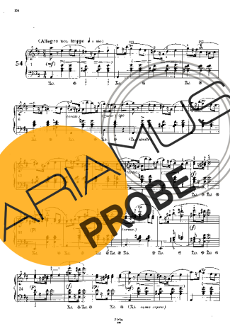Chopin Mazurka In D Major B.31 score for Klavier