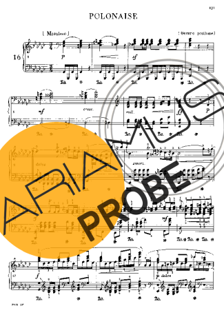 Chopin Polonaise In Gb Major B.36 score for Klavier