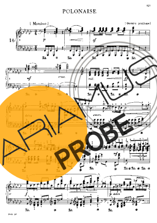 Chopin Polonaise In Gb Major B.36 score for Klavier