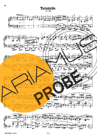 Chopin Tarantella Op.43 score for Klavier