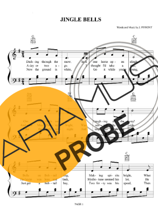 Christmas Songs (Temas Natalinos) Jingle Bells (V2) score for Klavier