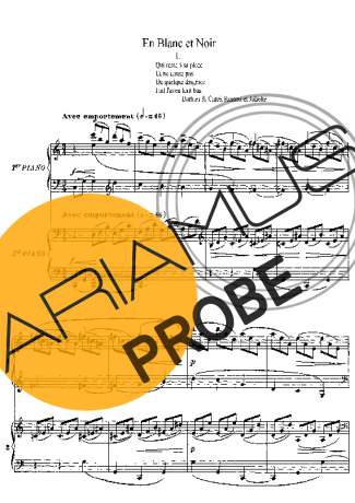 Claude Debussy En Blanc Et Noir score for Klavier