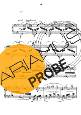 Claude Debussy Prelude VII Ce Qu A Vu Le Vent D Ouest score for Klavier