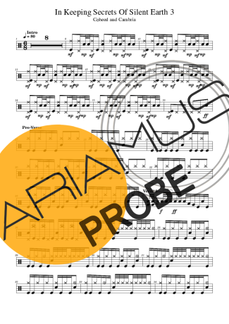 Coheed and Cambria In Keeping Secrets Of Silent Earth 3 Partituren für Schlagzeug