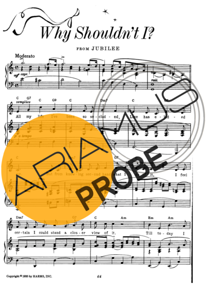 Cole Porter Why Shoudnt I_ score for Klavier