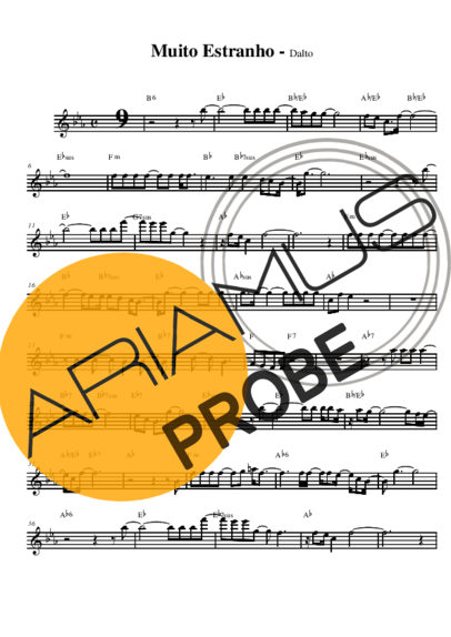 Dalto Muito Estranho score for Alt-Saxophon