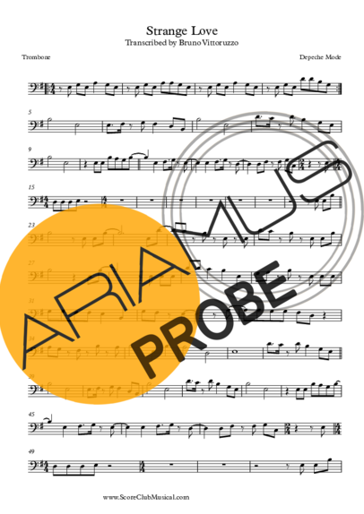 Depeche Mode Strangelove score for Posaune