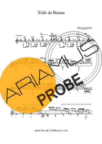 Dilermando Reis Xodó da Baiana score for Akustische Gitarre