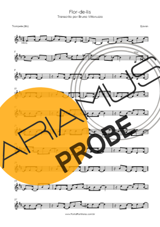 Djavan Flor De Lis score for Trompete