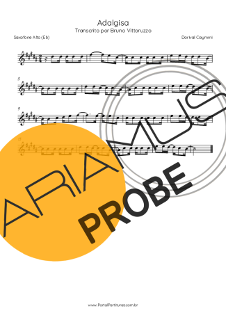 Dorival Caymmi Adalgisa score for Alt-Saxophon