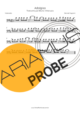 Dorival Caymmi Adalgisa score for Cello