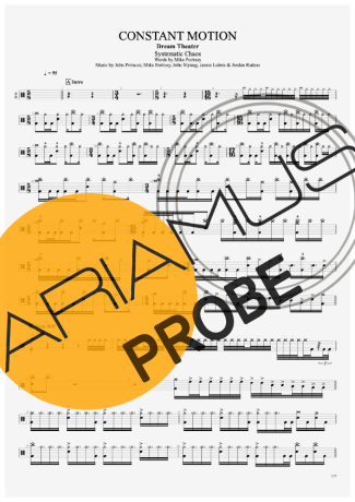 Dream Theater Constant Motion score for Schlagzeug