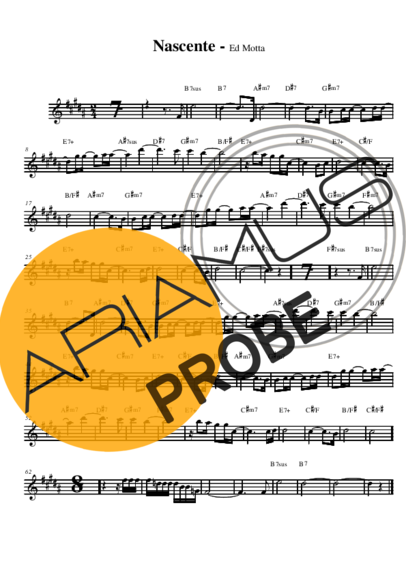 Ed Motta Nascente score for Alt-Saxophon