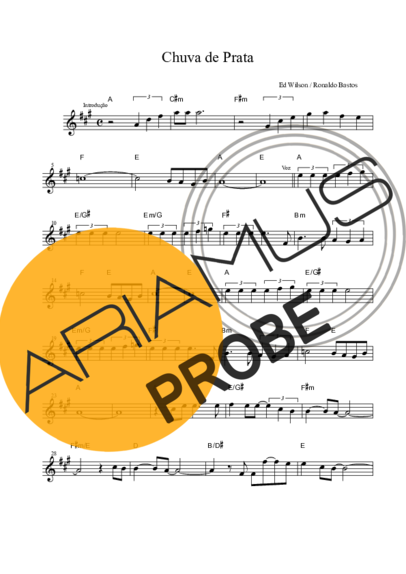 Ed Wilson Chuva de Prata score for Alt-Saxophon