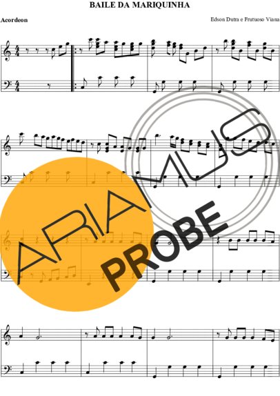 Edson Dutra, Frutuoso Viana Baile da Mariquinha score for Akkordeon