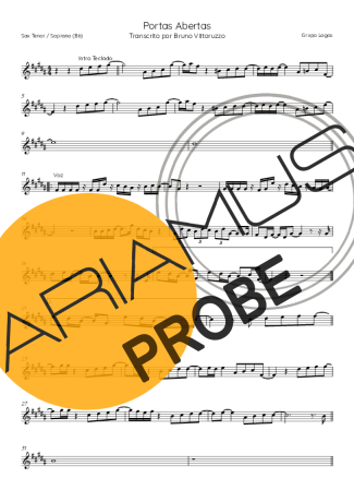 Eli Soares Portas Abertas score for Tenor-Saxophon Sopran (Bb)