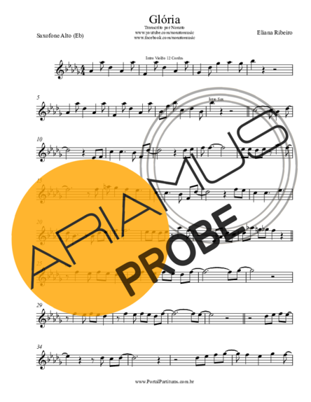 Eliana Ribeiro Glória score for Alt-Saxophon