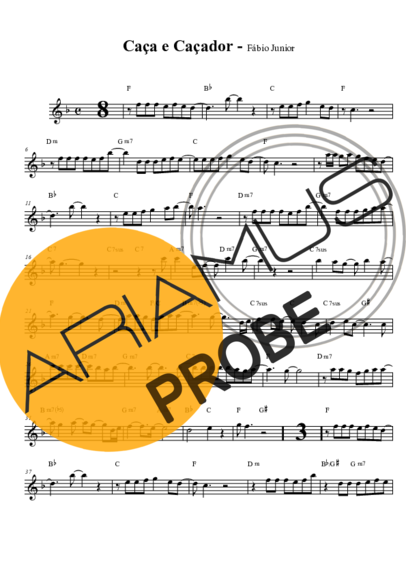 Fábio Jr. Caça e Caçador score for Alt-Saxophon